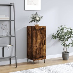 vidaXL Aparador madera de ingeniería roble ahumado 34,5x34x90 cm