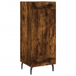 vidaXL Aparador madera de ingeniería roble ahumado 34,5x34x90 cm