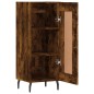 vidaXL Aparador madera de ingeniería roble ahumado 34,5x34x90 cm vidaXL Aparador madera de ingeniería roble ahumado 34,5x34x90 cm