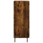 vidaXL Aparador madera de ingeniería roble ahumado 34,5x34x90 cm vidaXL Aparador madera de ingeniería roble ahumado 34,5x34x90 cm