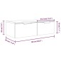 vidaXL Armario de pared madera contrachapada roble Sonoma 68x30x20 cm vidaXL Armario de pared madera contrachapada roble Sonoma 68x30x20 cm