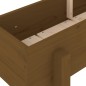 vidaXL Arriate elevado de jardín madera pino marrón miel 160x30x38 cm vidaXL Arriate elevado de jardín madera pino marrón miel 160x30x38 cm