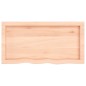 vidaXL Estante de pared madera maciza roble sin tratar 80x40x(2-6) cm vidaXL Estante de pared madera maciza roble sin tratar 80x40x(2-6) cm