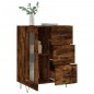 vidaXL Aparador de madera de ingeniería roble ahumado 69,5x34x90 cm vidaXL Aparador de madera de ingeniería roble ahumado 69,5x34x90 cm