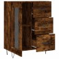vidaXL Aparador de madera de ingeniería roble ahumado 69,5x34x90 cm vidaXL Aparador de madera de ingeniería roble ahumado 69,5x34x90 cm