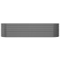 vidaXL Jardinera arriate acero recubrimiento polvo gris 296x80x68 cm vidaXL Jardinera arriate acero recubrimiento polvo gris 296x80x68 cm