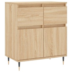 vidaXL Aparador de madera contrachapada roble Sonoma 60x35x70 cm