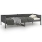 vidaXL Sofá cama de madera maciza de pino gris 90x200 cm vidaXL Sofá cama de madera maciza de pino gris 90x200 cm