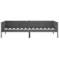 vidaXL Sofá cama de madera maciza de pino gris 90x200 cm vidaXL Sofá cama de madera maciza de pino gris 90x200 cm
