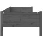 vidaXL Sofá cama de madera maciza de pino gris 90x200 cm vidaXL Sofá cama de madera maciza de pino gris 90x200 cm