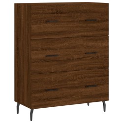 vidaXL Aparador de madera de ingeniería marrón roble 69,5x34x90 cm