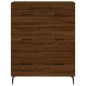 vidaXL Aparador de madera de ingeniería marrón roble 69,5x34x90 cm vidaXL Aparador de madera de ingeniería marrón roble 69,5x34x90 cm