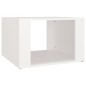vidaXL Mesita de noche madera contrachapada blanco 57x55x36 cm vidaXL Mesita de noche madera contrachapada blanco 57x55x36 cm