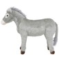 vidaXL Burro de peluche de pie gris XXL vidaXL Burro de peluche de pie gris XXL