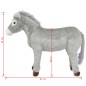 vidaXL Burro de peluche de pie gris XXL vidaXL Burro de peluche de pie gris XXL