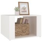 vidaXL Mesita de noche madera contrachapada blanco 57x55x36 cm vidaXL Mesita de noche madera contrachapada blanco 57x55x36 cm