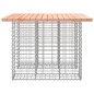 vidaXL Banco jardín diseño gaviones madera abeto Douglas 100x102x72 cm