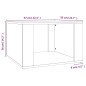 vidaXL Mesita de noche madera contrachapada blanco 57x55x36 cm vidaXL Mesita de noche madera contrachapada blanco 57x55x36 cm