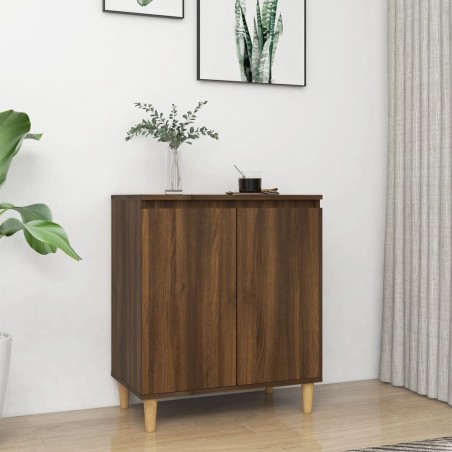vidaXL Aparador de madera contrachapada roble marrón 60x35x70 cm