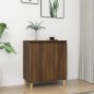 vidaXL Aparador de madera contrachapada roble marrón 60x35x70 cm vidaXL Aparador de madera contrachapada roble marrón 60x35x70 cm