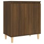 vidaXL Aparador de madera contrachapada roble marrón 60x35x70 cm vidaXL Aparador de madera contrachapada roble marrón 60x35x70 cm