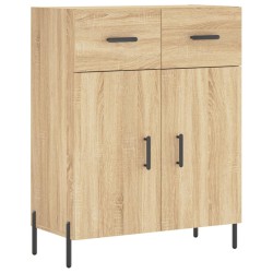 vidaXL Aparador de madera de ingeniería roble Sonoma 69,5x34x90 cm