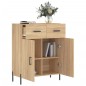 vidaXL Aparador de madera de ingeniería roble Sonoma 69,5x34x90 cm