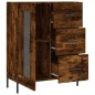 vidaXL Aparador de madera de ingeniería roble ahumado 69,5x34x90 cm vidaXL Aparador de madera de ingeniería roble ahumado 69,5x34x90 cm