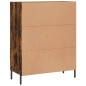 vidaXL Aparador de madera de ingeniería roble ahumado 69,5x34x90 cm vidaXL Aparador de madera de ingeniería roble ahumado 69,5x34x90 cm