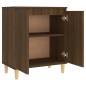 vidaXL Aparador de madera contrachapada roble marrón 60x35x70 cm vidaXL Aparador de madera contrachapada roble marrón 60x35x70 cm
