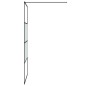 vidaXL Mampara de ducha vidrio ESG semiesmerilado negro 100x195 cm vidaXL Mampara de ducha vidrio ESG semiesmerilado negro 100x195 cm