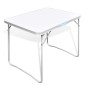 Mesita plegable para camping con estructura de metal, 80 x 60 cm Mesita plegable para camping con estructura de metal, 80 x 60 cm