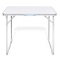Mesita plegable para camping con estructura de metal, 80 x 60 cm Mesita plegable para camping con estructura de metal, 80 x 60 cm