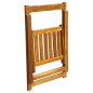 vidaXL Sillas plegables de jardín 2 unidades madera de acacia maciza