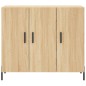 vidaXL Aparador de madera de ingeniería roble Sonoma 90x34x80 cm