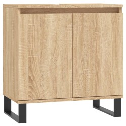 vidaXL Armario de baño madera de ingeniería roble Sonoma 58x33x60 cm
