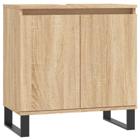 vidaXL Armario de baño madera de ingeniería roble Sonoma 58x33x60 cm