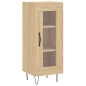 vidaXL Aparador madera contrachapada color roble Sonoma 34,5x34x90 cm vidaXL Aparador madera contrachapada color roble Sonoma 34,5x34x90 cm