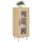 vidaXL Aparador madera contrachapada color roble Sonoma 34,5x34x90 cm vidaXL Aparador madera contrachapada color roble Sonoma 34,5x34x90 cm