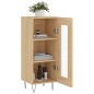 vidaXL Aparador madera contrachapada color roble Sonoma 34,5x34x90 cm vidaXL Aparador madera contrachapada color roble Sonoma 34,5x34x90 cm