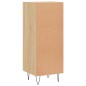 vidaXL Aparador madera contrachapada color roble Sonoma 34,5x34x90 cm vidaXL Aparador madera contrachapada color roble Sonoma 34,5x34x90 cm