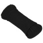 vidaXL Cuerda de trabajo poliéster negro 3 mm 50 m vidaXL Cuerda de trabajo poliéster negro 3 mm 50 m