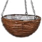 Cesta Redonda Colgante de Sauce Con Capa y Cadena - 4 Piezas Cesta Redonda Colgante de Sauce Con Capa y Cadena - 4 Piezas