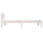 vidaXL Estructura de cama madera maciza de pino blanco 90x200 cm vidaXL Estructura de cama madera maciza de pino blanco 90x200 cm
