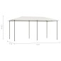 vidaXL Cenador color crema 3x6x2,6 m 160 g/m² vidaXL Cenador color crema 3x6x2,6 m 160 g/m²