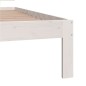 vidaXL Estructura de cama madera maciza de pino blanco 90x200 cm vidaXL Estructura de cama madera maciza de pino blanco 90x200 cm