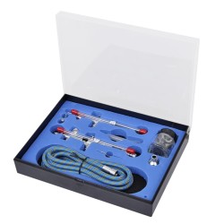 vidaXL Set de aerógrafo con 2 pistolas