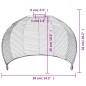 vidaXL Pantalla de lámpara de techo hierro y papel Ø36x26 cm vidaXL Pantalla de lámpara de techo hierro y papel Ø36x26 cm