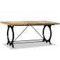 vidaXL Mesa de salón comedor de madera maciza reciclada 180 cm vidaXL Mesa de salón comedor de madera maciza reciclada 180 cm