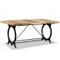 vidaXL Mesa de salón comedor de madera maciza reciclada 180 cm vidaXL Mesa de salón comedor de madera maciza reciclada 180 cm
